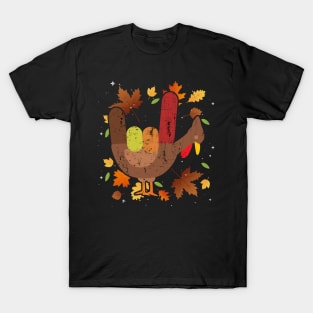 American Sign Language I Love You Thanksgiving Turkey T-Shirt